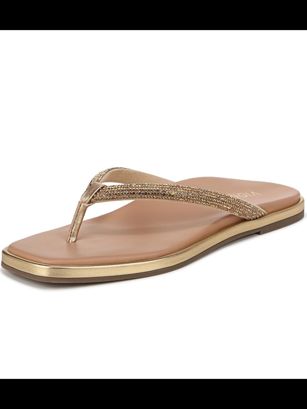 NWOB Gold Metallic Thong Sandal - Women